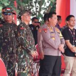 Kapolri Cek Gladi Bersih Apel Gelar Pasukan Pengamanan Pengambilan Sumpah Presiden dan Wapres RI