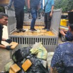 BNN Propinsi Sumatera Barat Berhasil Menyita Sebanyak 500 kilogram ganja kering dari sebuah minibus Amankan Empat Tersangka