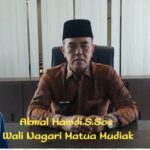 Akmal Hamdi.S.Sos Wali Nagari Matua Mudiak salah satu Wali Nagari yang inspiratif berhasil mewujudkan Nagari mandiri