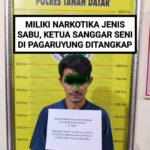 Ketua Sanggar Seni Di Pagaruyung Ditangkap memiliki sabu