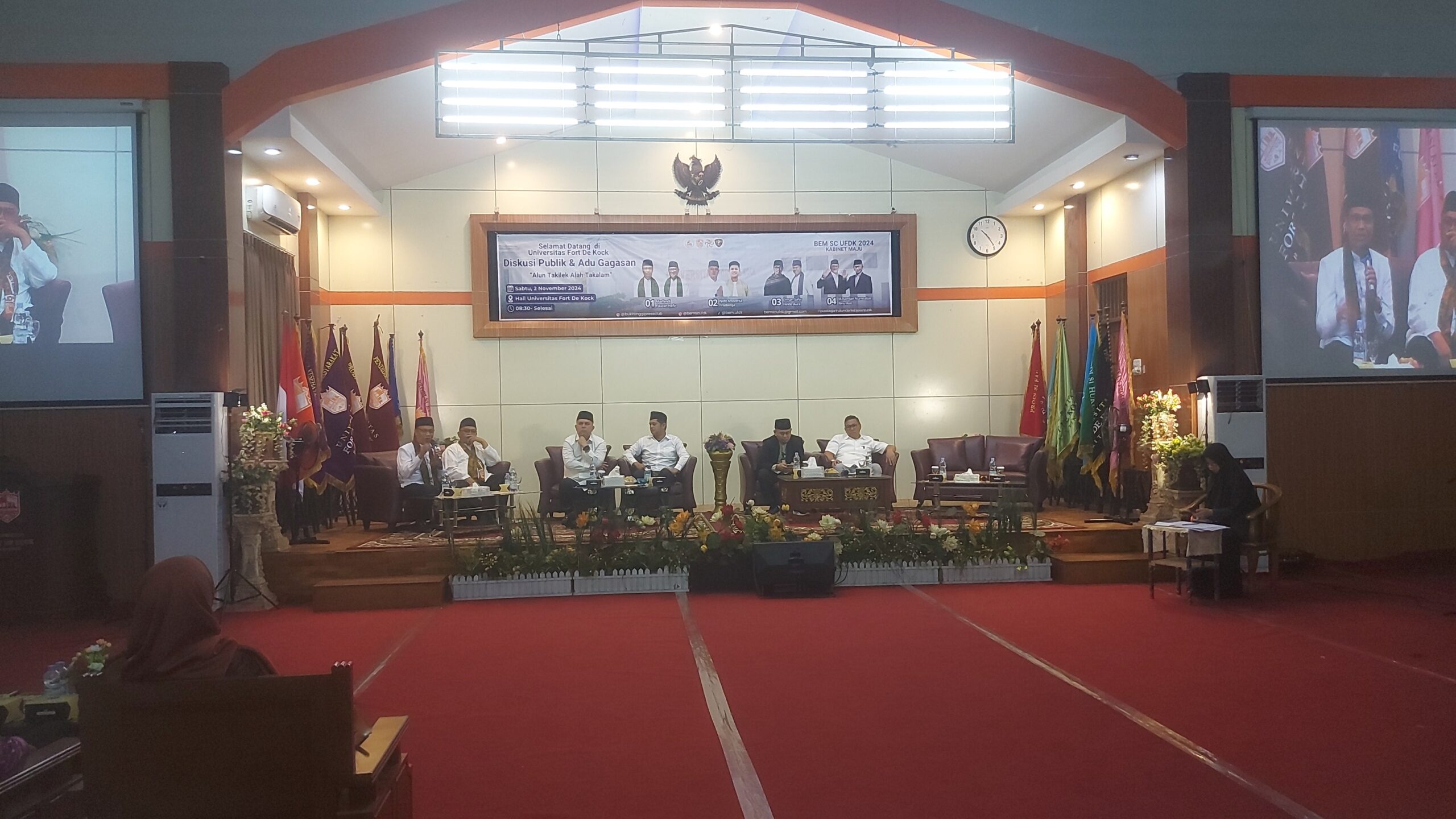 ES-HA absen,debat calon Walikota dan Wakil Walikota Bukittinggi tetap berlangsung