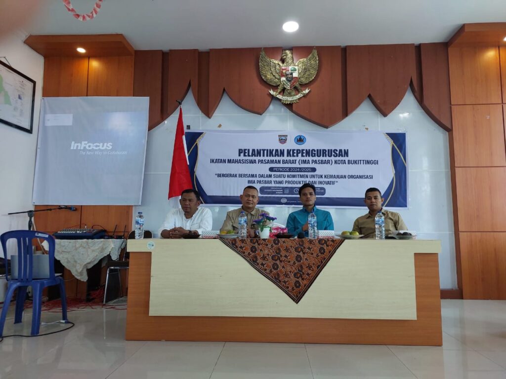 Pelantikan kepengurusan IMA PASBAR BUKITTINGGI 2024-2025