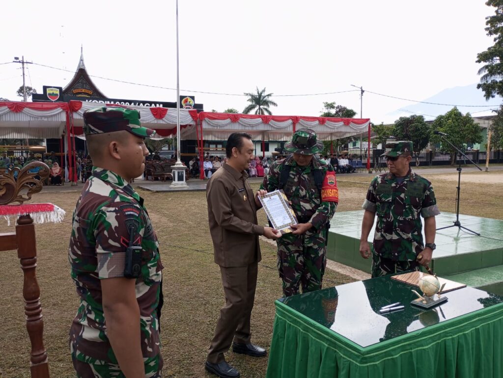 Pangdam 1 Bukit Barisan Mayjend TNi Rio Firdiianto Resmi Tutup Pelaksanaan Tentara Manunggal Membangun Desa Nagari(TMMD/N) Ke 123