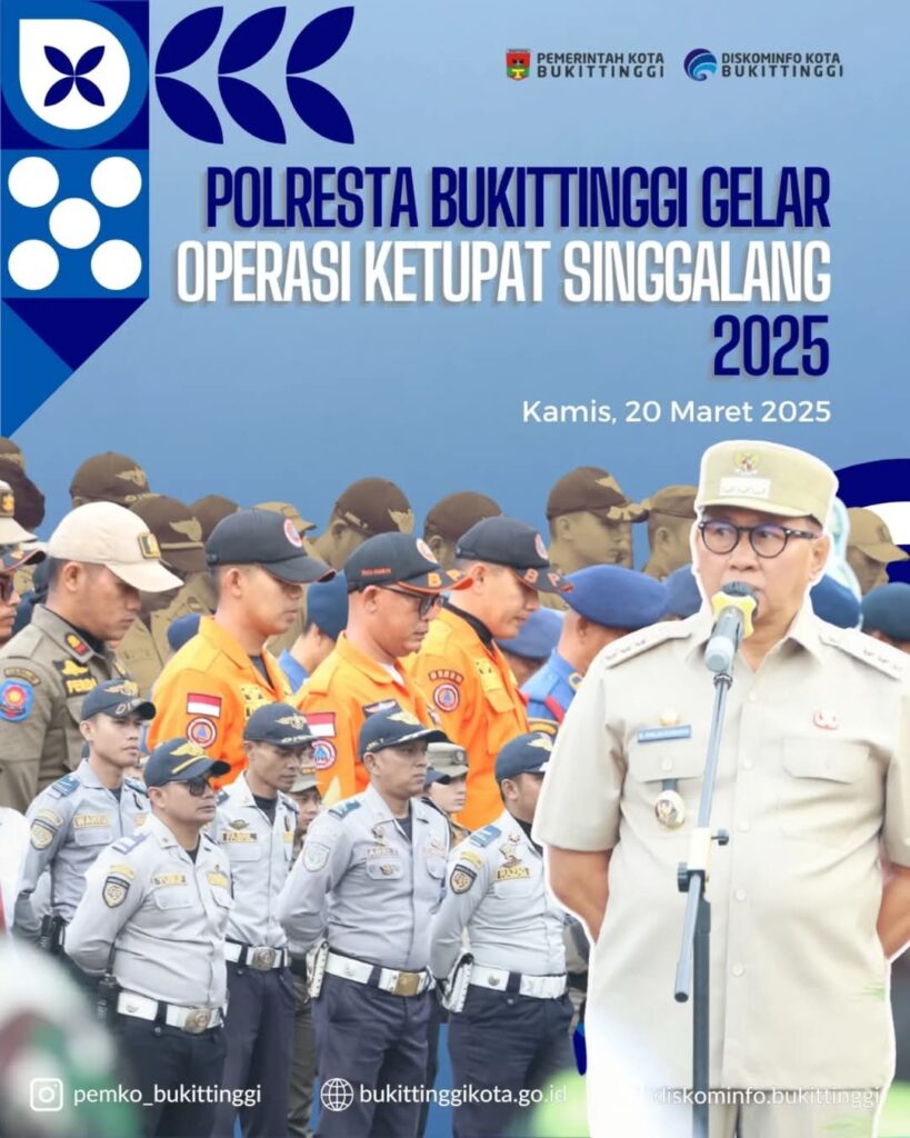Kapolresta Bukittinggi Kombes Pol Yessi Kurniati pimpin langsung gelar Operasi Ketupat Singgalang 2025