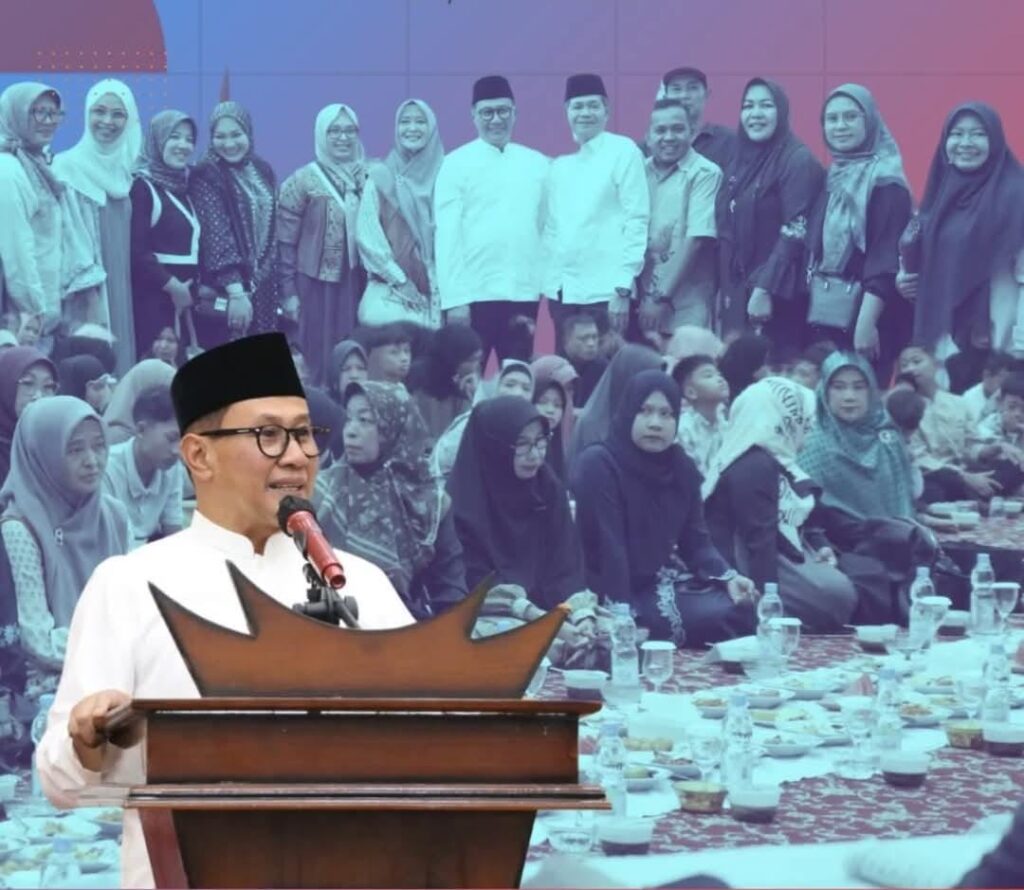 Santuni Anak Yatim, Wako Ramlan : “Jangan ada tangis Anak Yatim karena tidak berLebaran”!.