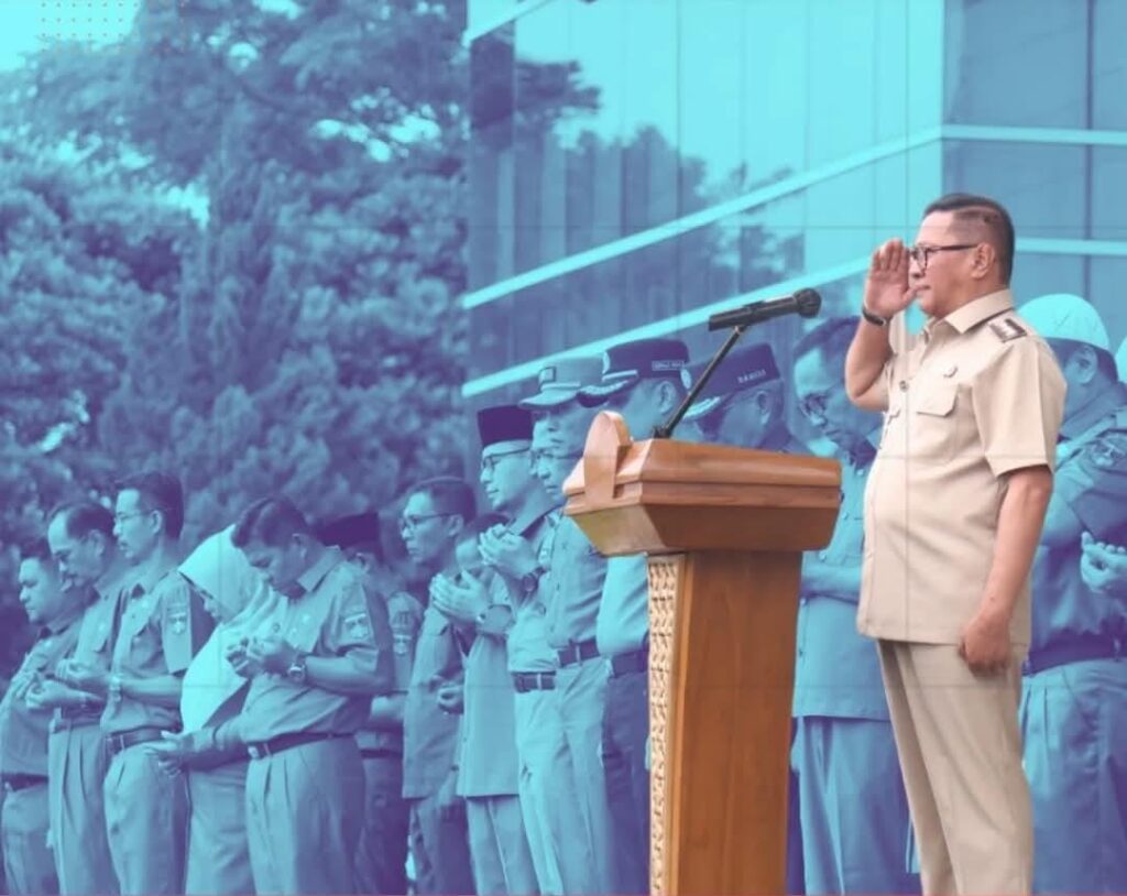 Wali Kota Ramlan Pimpin Apel Perdana Pasca Libur Lebaran