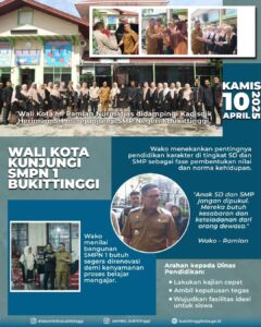 Wali Kota Kunjungi SMPN 1 Kota Bukittinggi
