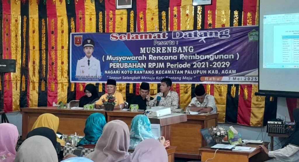 Musyawarah Penyusunan RPJM Nagari Koto Rantang Berjalan Lancar, Warga Antusias Sampaikan Aspirasi