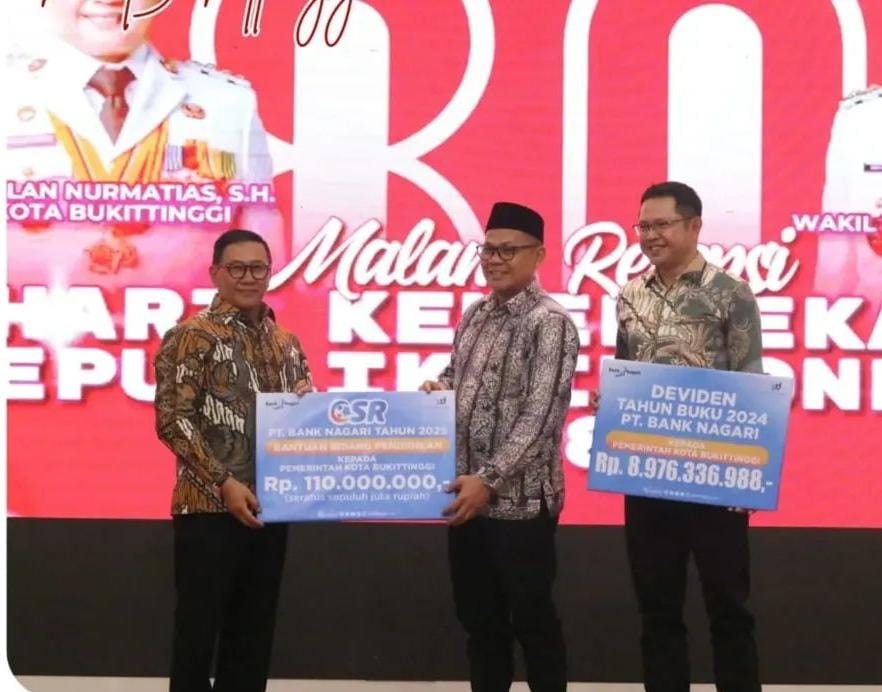Malam Resepsi HUT RI ke-80 di Bukittinggi Meriah