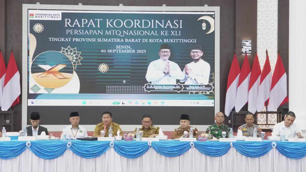 Pemeritah Kota Bukittinggi Gelar Rapat Koordinasi Persiapan MTQ ke-41 Tingkat Provinsi Sumatera Barat