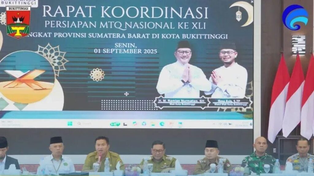 Pemeritah Kota Bukittinggi Gelar Rapat Koordinasi Persiapan MTQ ke-41 Tingkat Provinsi Sumatera Barat