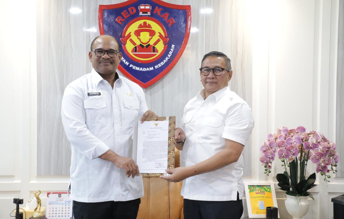 Wako Ramlan ke Dirjen Bina Adwil Kemendagri Ajukan Percepatan Batas Wilayah dan Bantuan Sapras Damkar