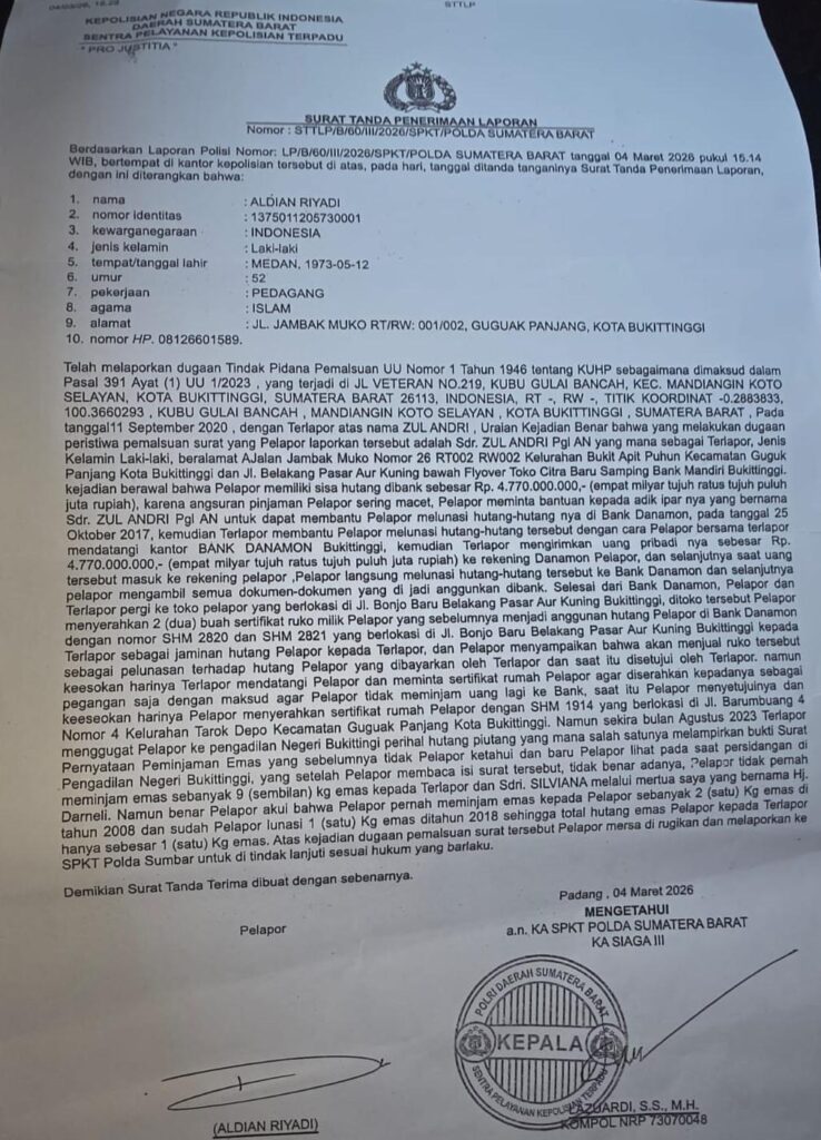Menang Hingga MA, Kini Diseret ke Pidana: Aroma “Balas Dendam Hukum” Menguat dalam Sengketa Rp4,7 Miliar