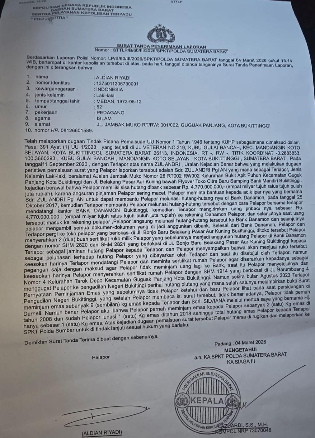 Menang Hingga MA, Kini Diseret ke Pidana: Aroma “Balas Dendam Hukum” Menguat dalam Sengketa Rp4,7 Miliar