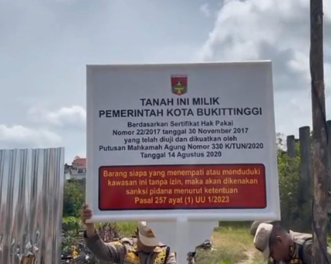Buntut Ketukan palu MA, Pemko Bukittinggi Bergerak dan Tindak Tegas Lahan RSUD yang Dulu Abu-Abu
