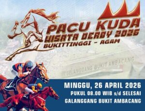 Pacu Kuda Derby 2026 Bukittinggi–Agam Digelar 26 April, Siap Dongkrak Wisata dan Ekonomi Lokal