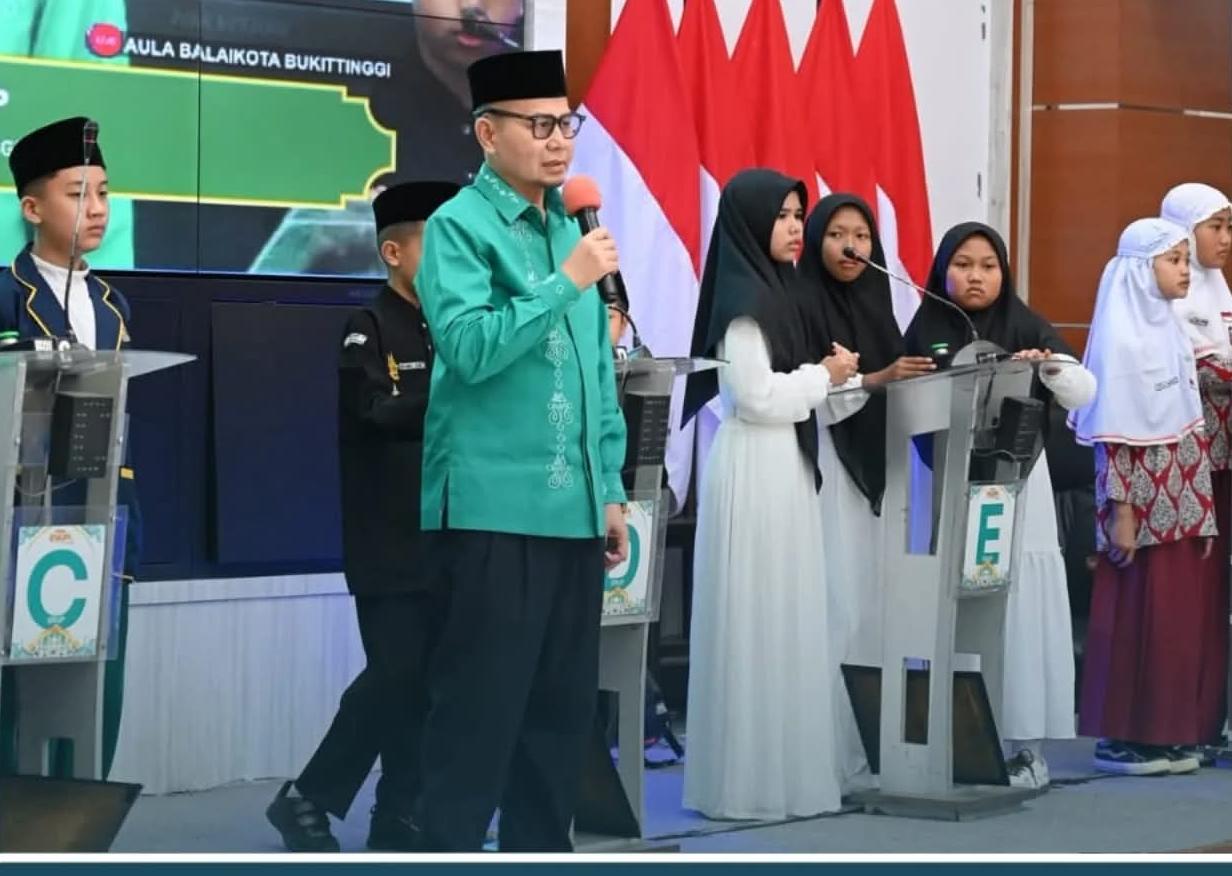 Wawako Ibnu Tutup Cerdas Quran Bukittinggi, SD dan SMP Al Islah Juara Pertama