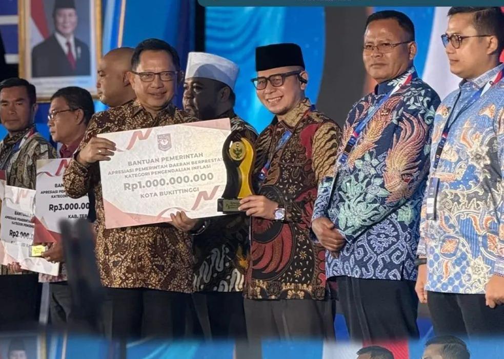 Bukittinggi Terbaik Tiga Dalam Pengendalian Inflasi se Sumatra