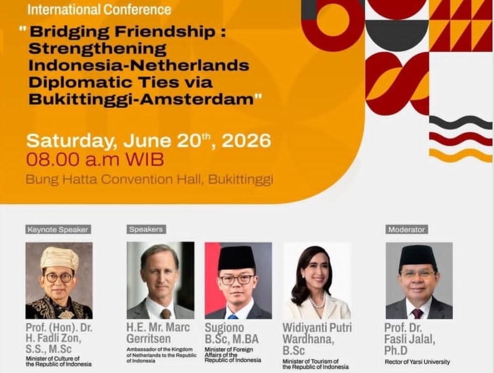 Konferensi Internasional Indonesia–Belanda Digelar di Bukittinggi dalam Rangka 100 Tahun Jam Gadang