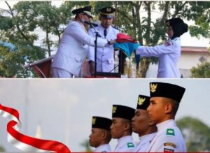 Upacara Penurunan Bendera HUT RI Ke-81 di Bukittinggi Berlangsung Khidmat