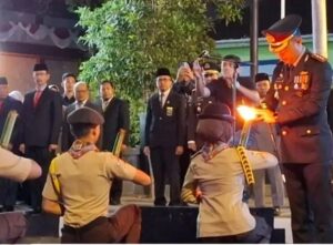 Upacara Taptu dan Pawai Obor Bukittinggi Peringati HUT RI ke-81