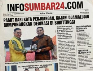 Pamit dari Kota Perjuangan, Kajari Djamaludin Rampungkan Dedikasi di Bukittinggi