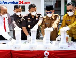 Kejari Musnahkan Barang Bukti, Pemko Bukittinggi Dukung dengan Menyiapkan Perda Anti Narkoba